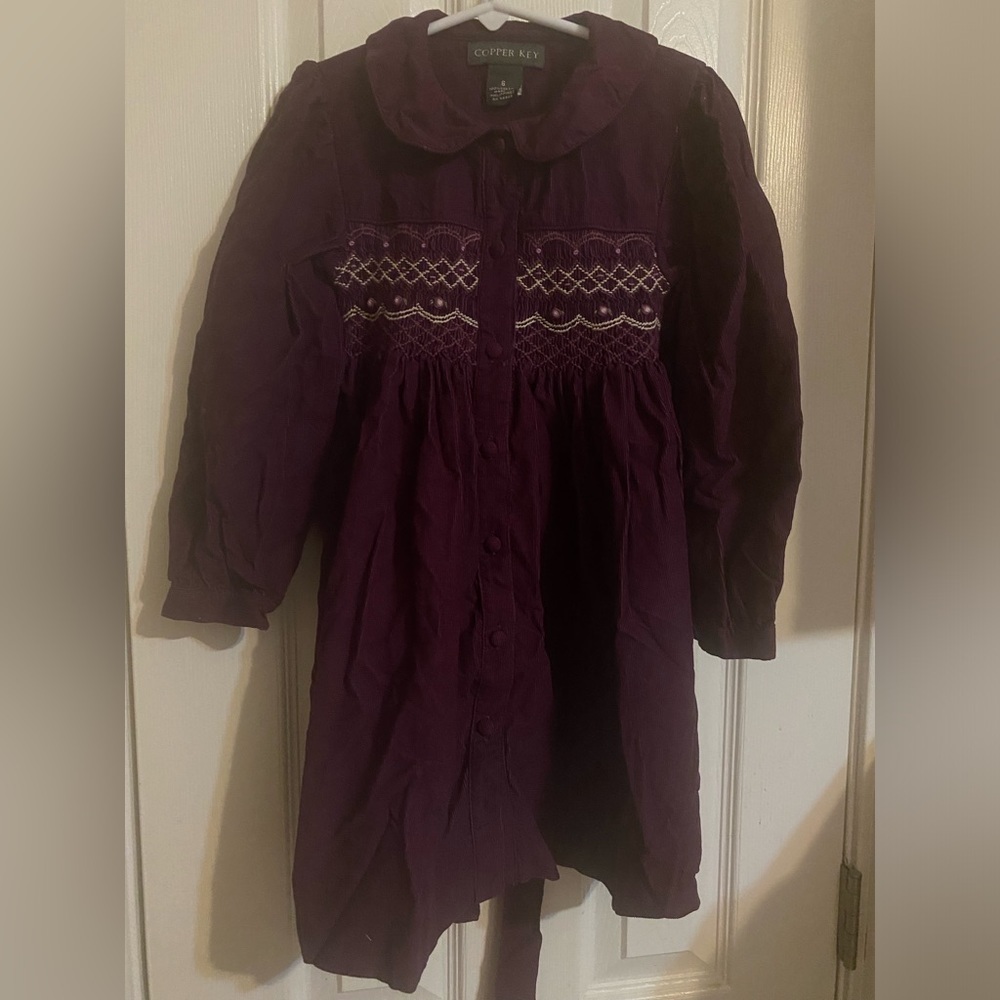 Smocked Copper Key Dress‎